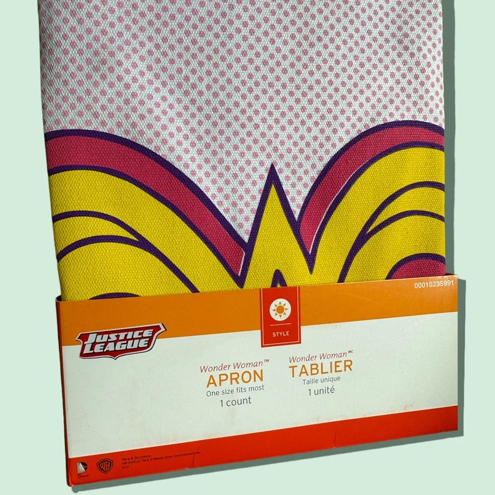 New In Package Justice League Wonder Woman Pink Apron Target 2013